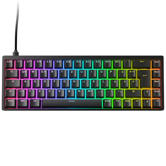 Endgame Gear KB65HE 8k Gaming Keyboard, Hall Effect, 8000Hz, 65%, RGB - Raesha Silent, ISO (German), Black image number 1