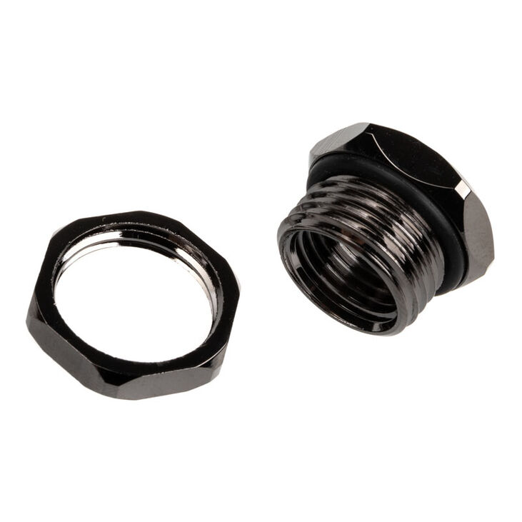 XSPC Case Pass-Through G1/4 inch - chrome black image number 2