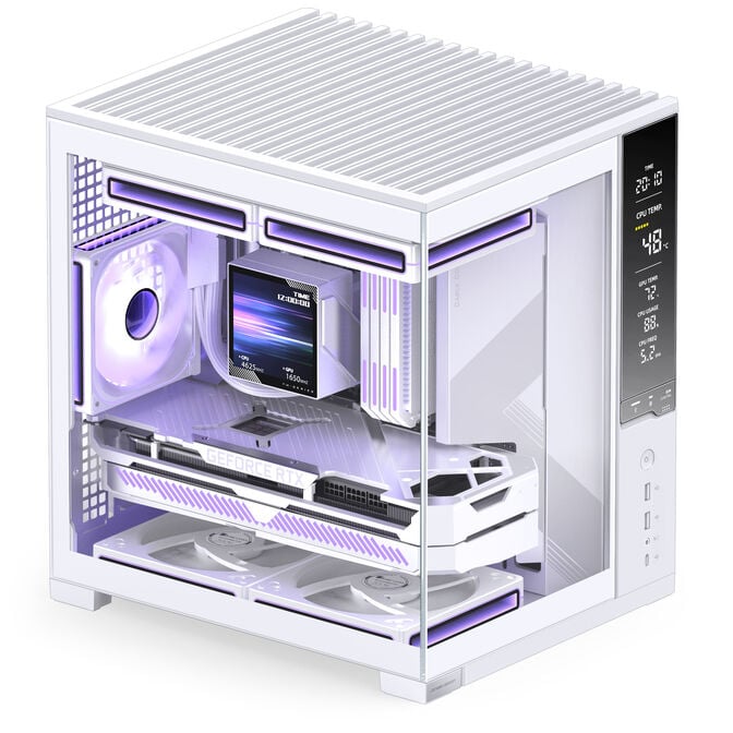 Jonsbo D34 PC-Geh&auml;use, Mini-Tower mATX, Display - wei&szlig; image number 5