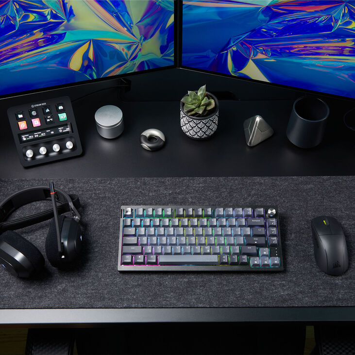 Corsair K65 Plus Wireless TKL Gaming Tastatur, TKL (75%), Corsair MLX Fusion – schwarz, ISO (DE) image number 11