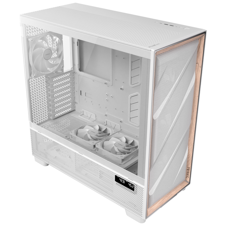 Antec Flux Pro PC Case, full tower, E-ATX, tempered glass – white image number 17