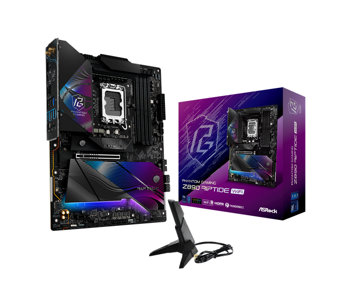 ASRock Z890 Riptide WiFi motherboard, socket LGA 1851, Intel Z890, ATX, DDR5 image number 0
