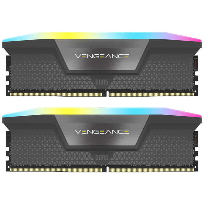 Corsair Vengeance RGB DDR5-6000 RAM, CL30, EXPO - 64 GB Dual-Kit, gray image number 2
