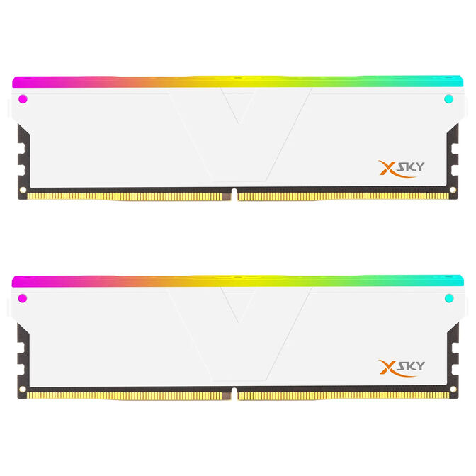 V-Color Manta XSky RGB DDR5-6000 RAM, CL30, EXPO - 16 GB Dual-Kit,2 x 8 GB, wei&szlig; image number 0