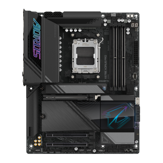 Gigabyte X870E AORUS Pro Mainboard, Sockel AM5, AMD X870E, ATX, DDR5 image number 1