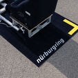Speedy Rugs Sim Racing Teppich N&uuml;rburgring B90 Gelb image number null