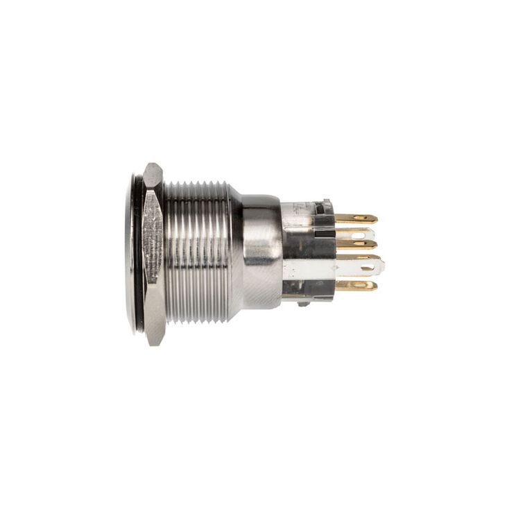 DimasTech Vandalism Button 22mm, Silverline Dot - RGB image number 2