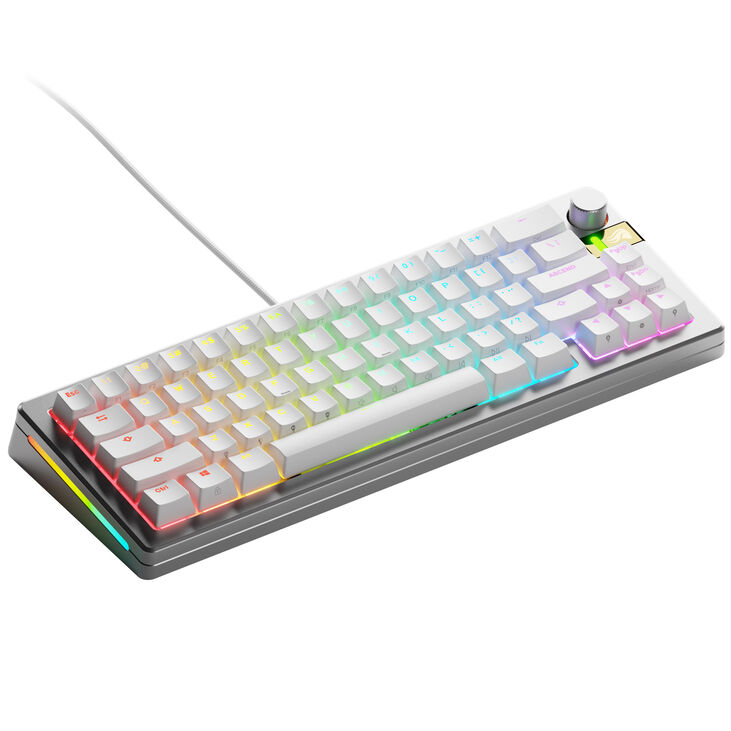 Glorious GMMK 3 Pro HE 65% Custom Gaming Keyboard - Pre-Built, ANSI (US), Fox HE Switches, Silver image number 0