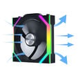 Lian Li UNI FAN SL Wireless ARGB PWM L&uuml;fter, 3er-Pack inkl. Controller - 120 mm, schwarz image number null