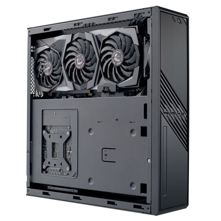 SilverStone SST-ML12B Milo Slim HTPC Micro-ATX Gehäuse - schwarz image number 8