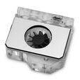 EK Water Blocks EK-Quantum Scalar Flowmeter Top-To-Bottom D-RGB - Nickel image number null