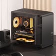 Jonsbo U4 Mini Micro-ATX-Geh&auml;use, Tempered Glass - schwarz image number null