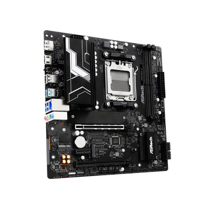 ASROCK B850M-X motherboard, Socket AM5, AMD B850, Micro-ATX, DDR5 image number 1