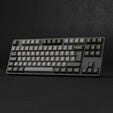 AKKO Black & Gold 5087S V1 Gaming Keyboard, RGB &ndash; Akko V3 Cream Blue Pro Switches, ISO DE, black & gold image number null