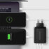 AXAGON ACU-DPQ100 GaN Wall charger, 3x port (USB + dual USB-C), PD3.0/QC4+/PPS/Apple, 100W, black image number null