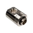 EK Water Blocks EK-Torque Adapter T-Splitter G1/4 inch male to 2x G1/4 inch female - rotary, nickel silver image number null
