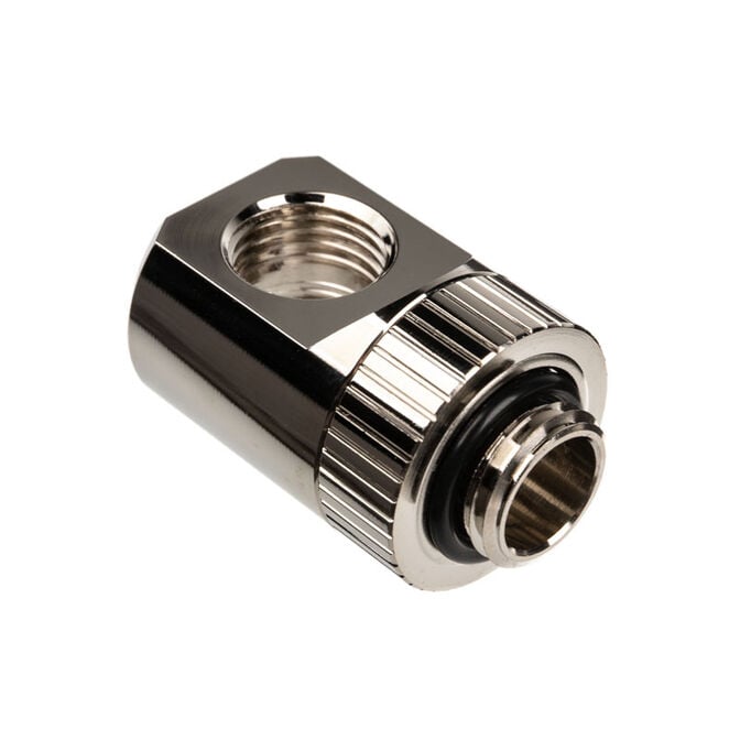 EK Water Blocks EK-Torque Adapter T-Splitter G1/4 inch male to 2x G1/4 inch female - rotary, nickel silver image number 1