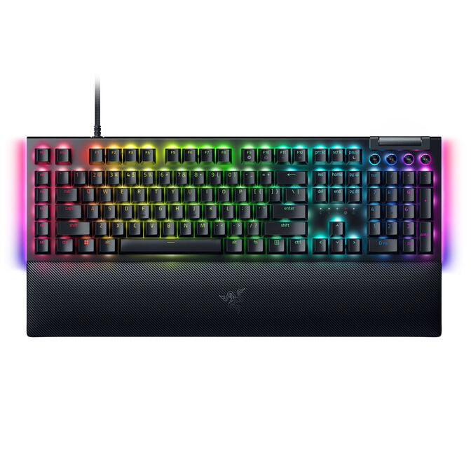 Razer BlackWidow V4 Gaming Tastatur, USB - Yellow Switch, schwarz image number 1