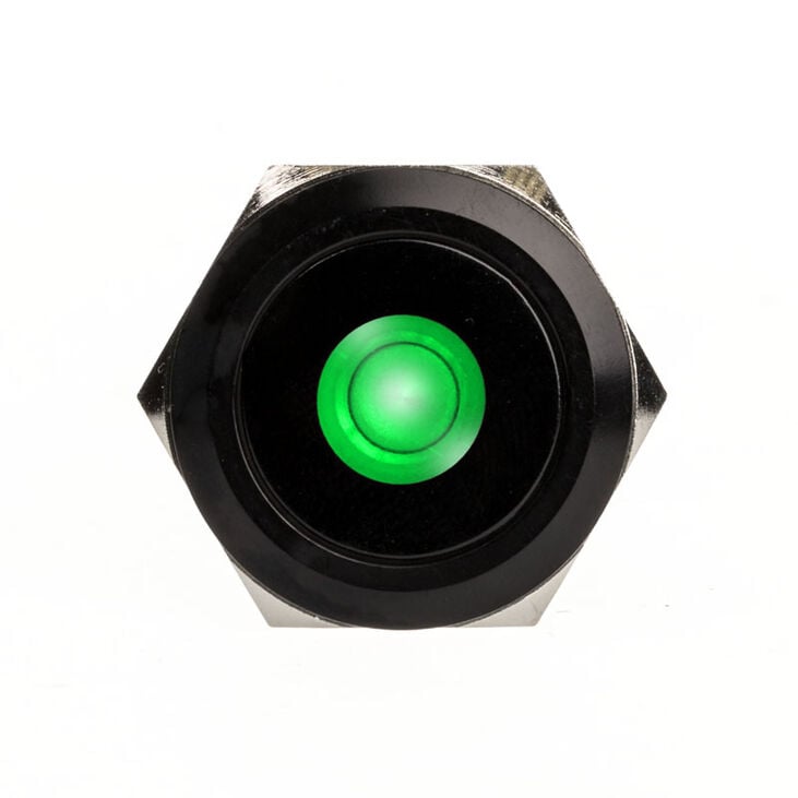 DimasTech Vandalism switch/button 25mm, Blackline Dot - RGB image number 1
