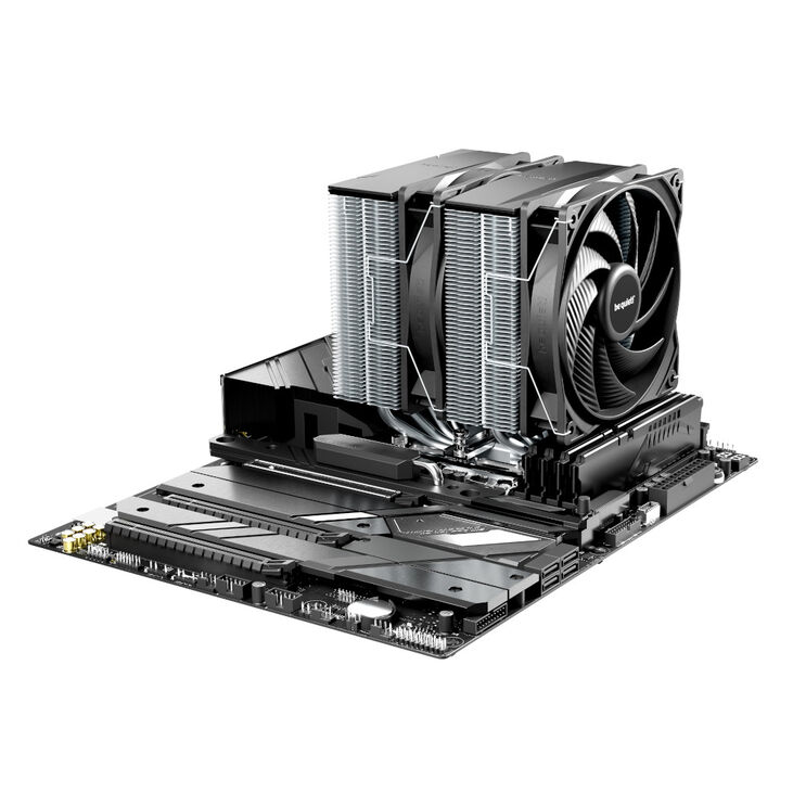 be quiet! Pure Rock Pro 3 CPU cooler, dual tower - 120mm, silver image number 3