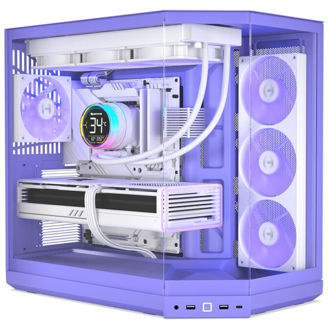 HYTE Y50 Midi Tower - Taro Milk image number 1