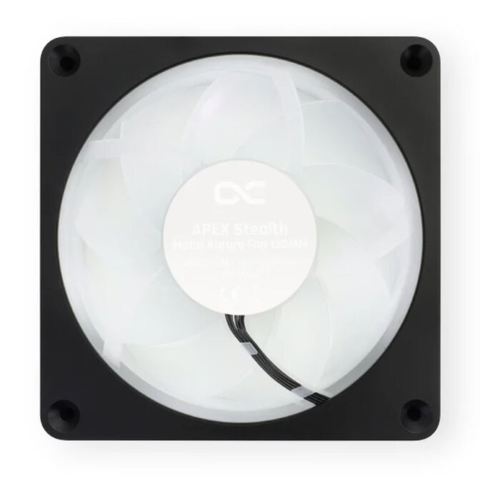 Alphacool Apex Stealth Metall Aurora PWM-L&uuml;fter, RGB - matt-schwarz, 120mm image number 2
