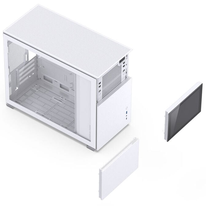 Jonsbo D31 Screen Micro-ATX Geh&auml;use, Tempered Glass - wei&szlig; image number 6