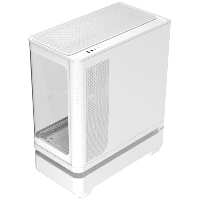 ASUS Prime AP304 ARGB PC Case, Mid Tower, ATX, ARGB, Tempered Glass &ndash; white image number 2