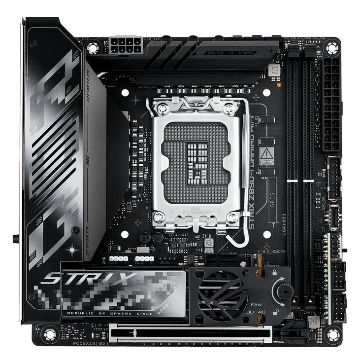 ASUS ROG Strix Z890-I Gaming WiFi Mainboard, Sockel LGA 1851, Intel Z890, Mini-ITX, DDR5 image number 2