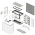 HAVN HS 420 VGPU PC-Gehäuse, Midi-Tower, E-ATX, Tempered Glass, PCIe 5.0 Riser Kabel - weiß image number null