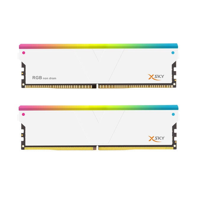V-Color Manta XSky RGB DDR5-6000 RAM, CL28, EXPO - 16 GB Single Channel-Kit,1 x 16 GB, wei&szlig; image number 1