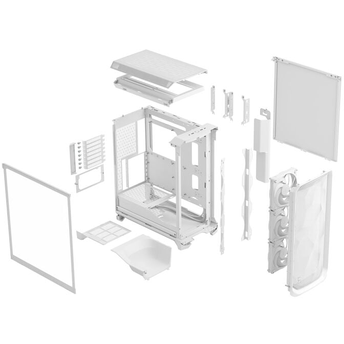 Fractal Design Meshify 3 White TG Clear PC-Geh&auml;use, Midi-Tower, E-ATX - wei&szlig; image number 11