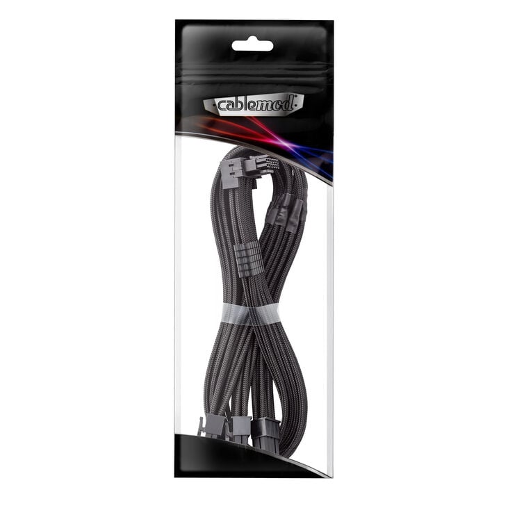 CableMod C-Series Pro Anschlusskabel - Variante A, 90°, 16-Pin zu 3x 8-Pin PCIe, schwarz image number 2