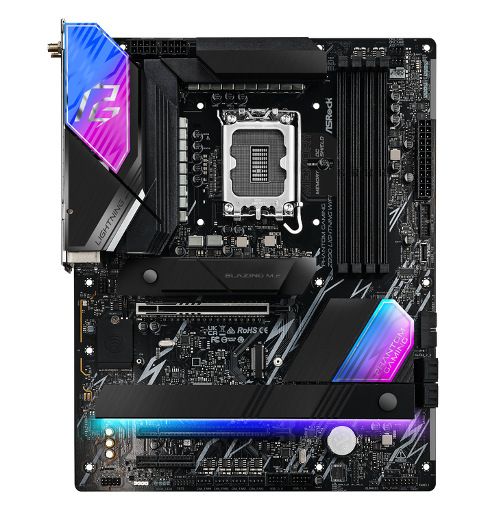 ASRock Z890 Lightning WiFi Mainboard, Sockel LGA 1851, Intel Z890, ATX, DDR5 image number 3