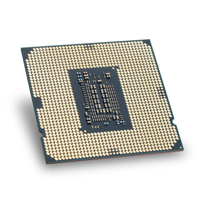 Intel core i5-10400f lga 1200 procesor spodnja stran s kontaktnimi površinami