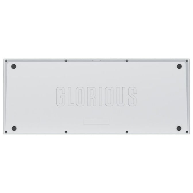 Glorious GMMK Pro White Ice 75% TKL Keyboard - Barebone, ISO Layout, Silver image number 3