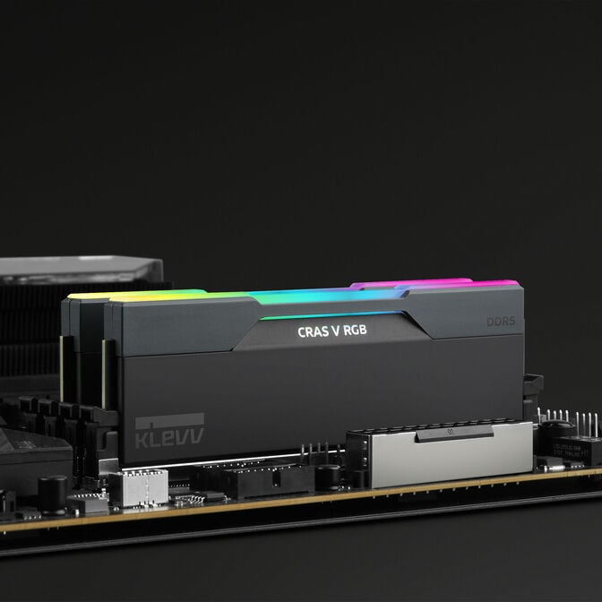 KLEVV CRAS V RGB DDR5-6000 RAM, CL30, XMP 3.0, EXPO - 32 GB Dual-Kit, schwarz image number 16