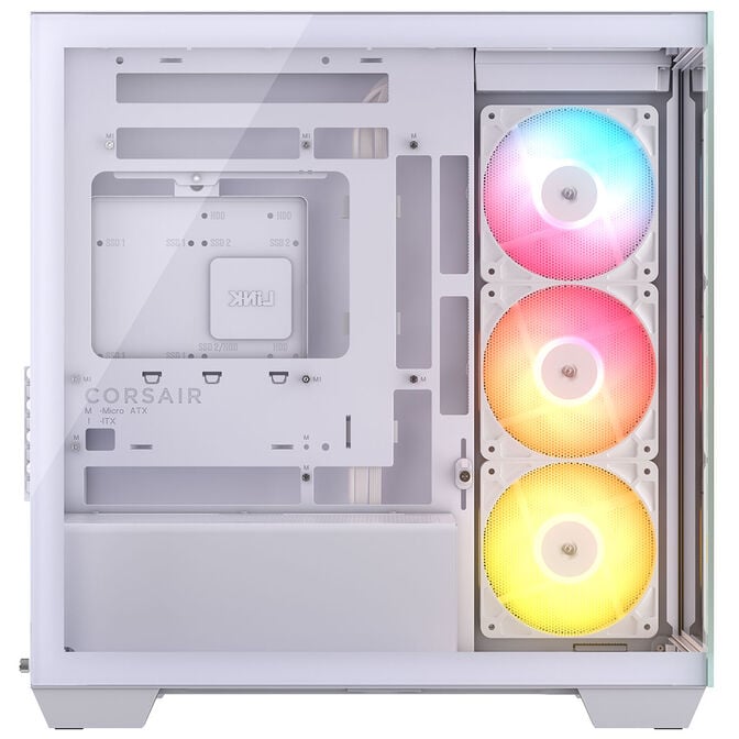 Corsair 2800X RS-R ARGB PC-Geh&auml;use, Mini-Geh&auml;use, mATX, Tempered Glass - inklusive 3x 120-mm-L&uuml;fter, wei&szlig; image number 4
