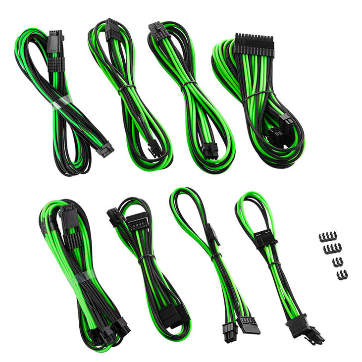Cablemod PRO ModMesh RT 12VHPWR Dual Cable Kit für ASUS/Seasonic/Phanteks - schwarz/hellgrün image number 0