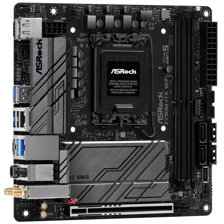 ASRock Z790M-ITX WIFI, Intel Z790 motherboard - Socket 1700, DDR5 image number 1