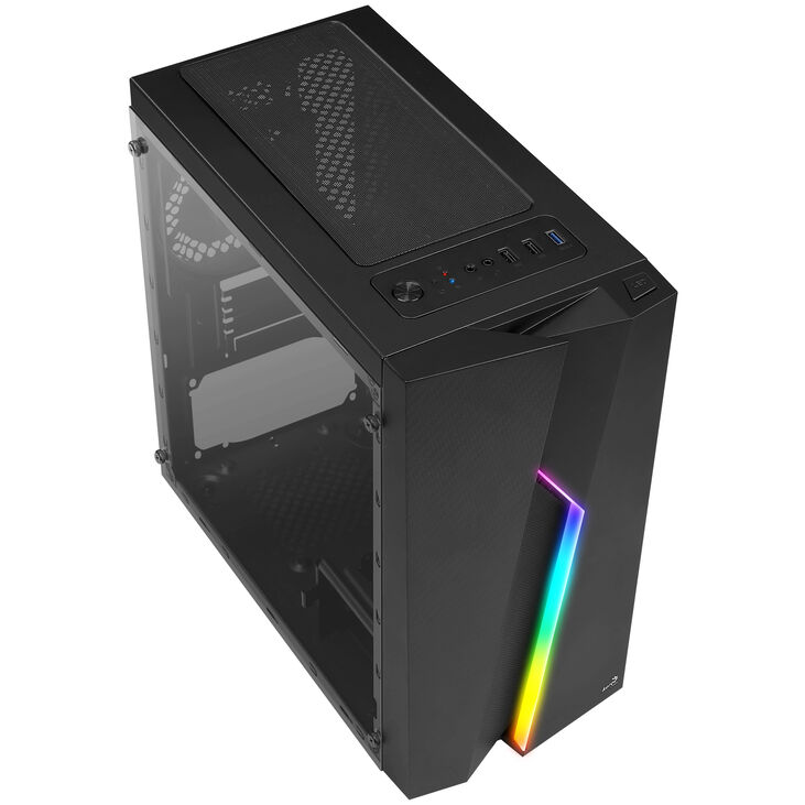 Aerocool Bolt Mini TG Micro-ATX Gehäuse - schwarz image number 1