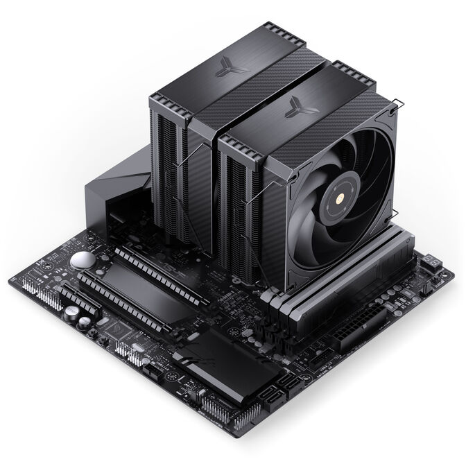 Jonsbo HX6280 CPU-K&uuml;hler, PWM, RGB - 130mm, schwarz image number 11
