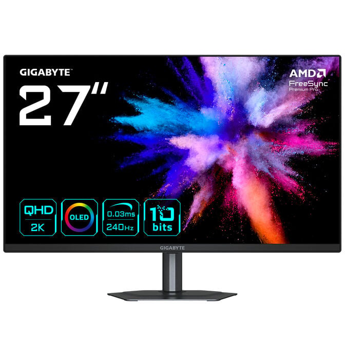 GIGABYTE GO27Q24, 27 Zoll QHD Gaming-Monitor, 240Hz, QD-OLED-Panel, AMD Freesync Premium image number 0