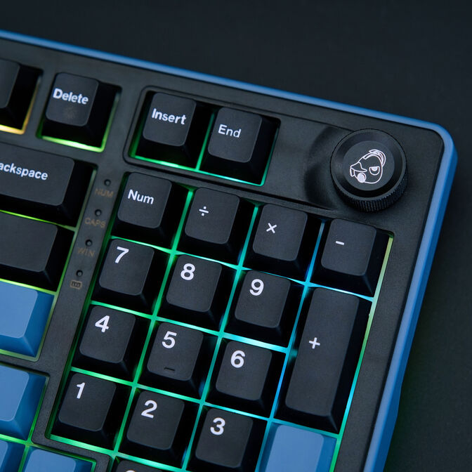 Ducky OK-M 98 Gaming-Tastatur, 98%, Hot-Swap-f&auml;hig, RGB, ANSI - KTT Baby Blue Switches image number 10