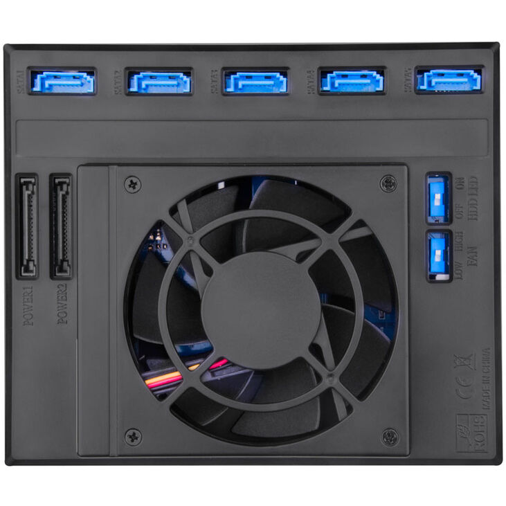 SilverStone SST-FS305-12G Externes 3,5-Zoll-Gehäuse, 5-Bay - Schwarz image number 2