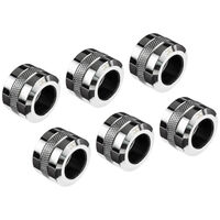 Alphacool Eiszapfen Pro Anschluss 16mm Hardtube Fitting G1/4, 6-Pack - chrome