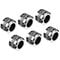 Alphacool Eiszapfen Pro fitting 16mm hard tube G1/4, 6-Pack - chrome
