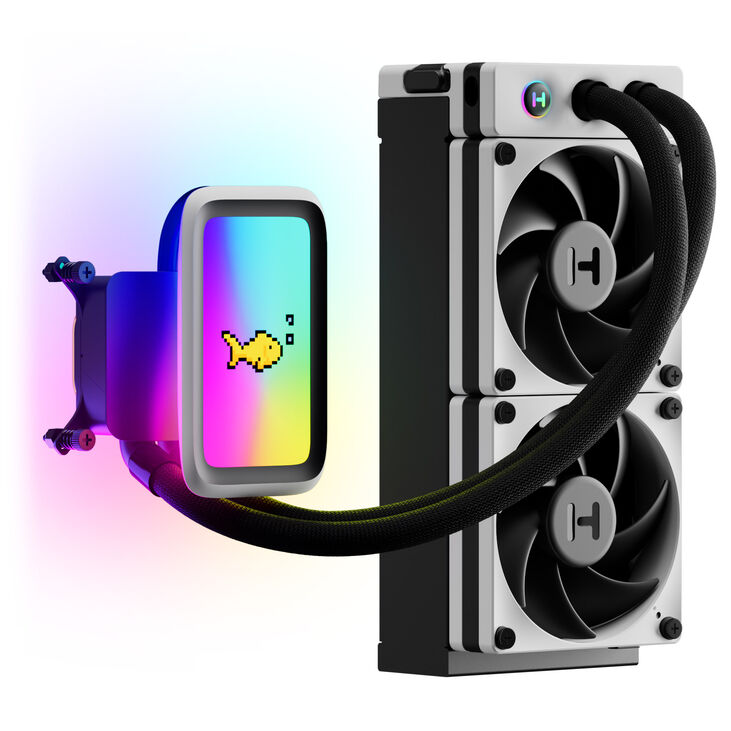 Hyte THICC Q60 AiO Wasserkühlung - 240 mm, weiß image number 0