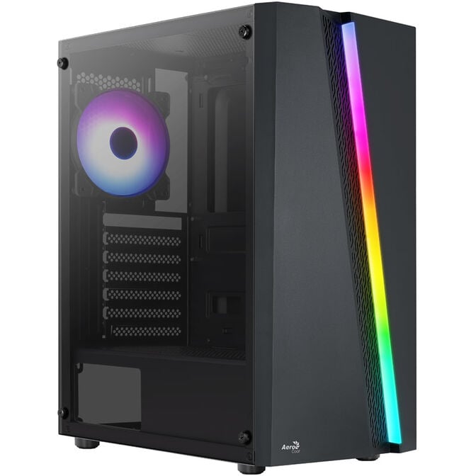 Aerocool Blade V1 Midi-Tower, Tempered Glass - schwarz image number 0