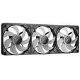 CORSAIR iCUE LINK RX360 II Unified Frame RGB Triple-Fan PWM-L&uuml;fter, 2.100U/min - mit Controller, schwarz image number null